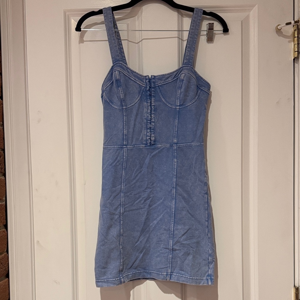 FP Movement by Free People Blue Mini Dress